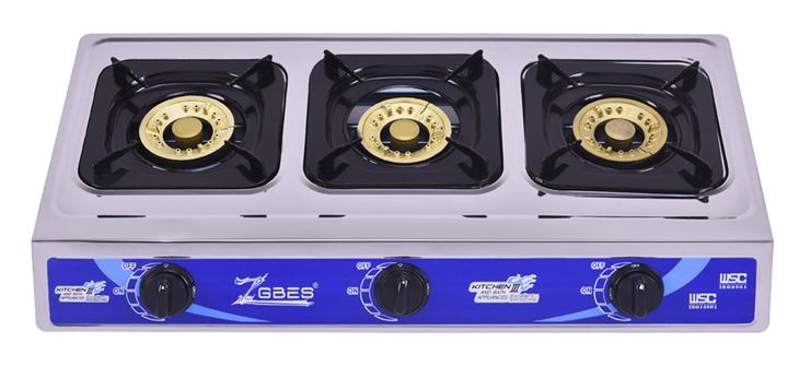 Beautiful Table Stove With 3 Cast Iron BurnerS (ZG-3078) Beautiful Table Stove With 3 Cast Iron BurnerS (ZG-3078)