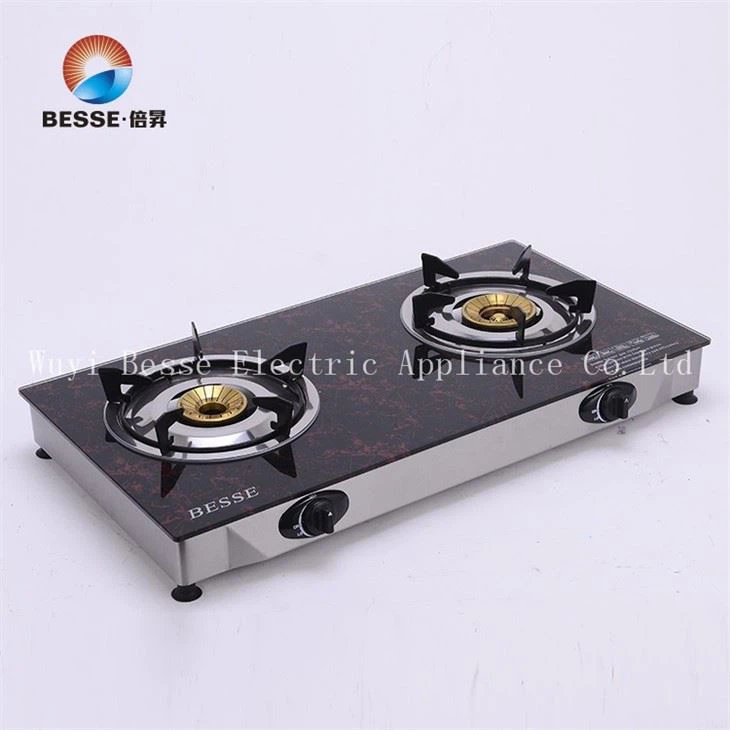 Classic Ultrathin Model Black And Red Panel Burner Gas Stove(ZG-200)