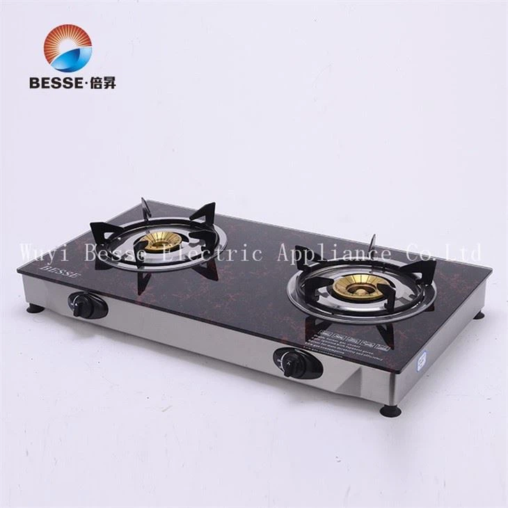 Classic Ultrathin Model Black And Red Panel Burner Gas Stove(ZG-200)